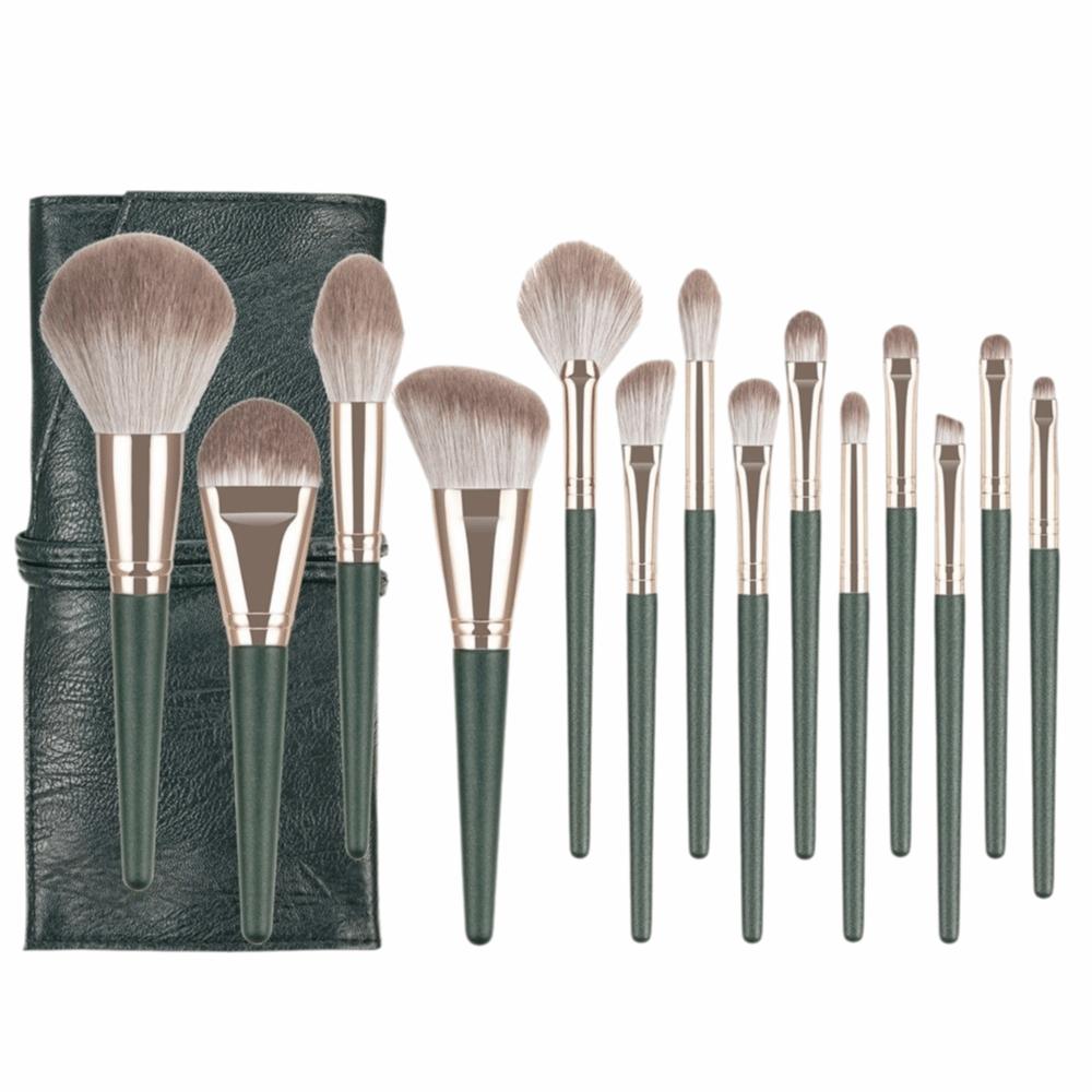14Pcs Portable Set Makeup Brushes Set Soft Bristle Professional Makeup Tools  Full Face Makeup