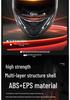 AD Unisex Full Face Motorcycle Helmet with LED Taillight, All-Season, Flip-Up, 3C/DOT Certified.