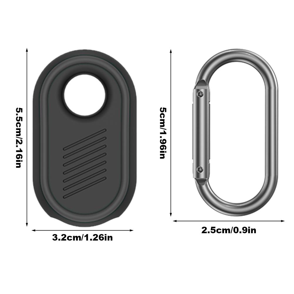 Silicone Case Shockproof Protective Case with Keychain Washable Soft Protective Sleeve Skin Cover for Samsung Galaxy SmartTag2