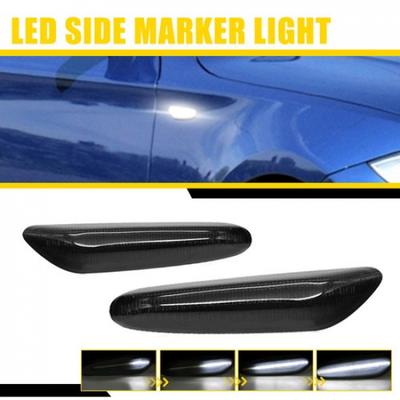 LED Side Turn Marker Light Signal Sequential White for 2004-2010 BMW E60 Sedan