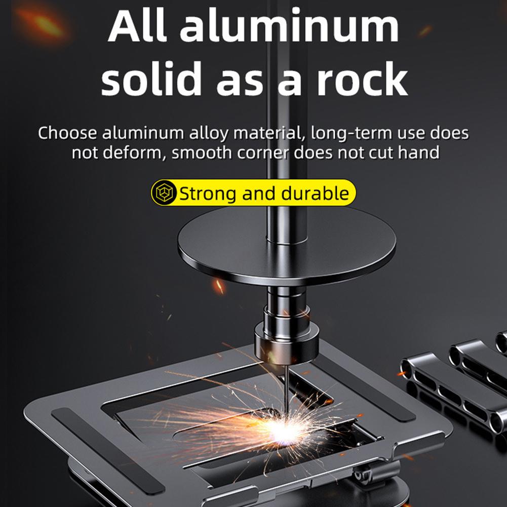 Adjustable Laptop Stand Aluminium Foldable Laptop Holder Portable Notebook Tablet Stand Cooling Support For MacBook Air Pro Ipad