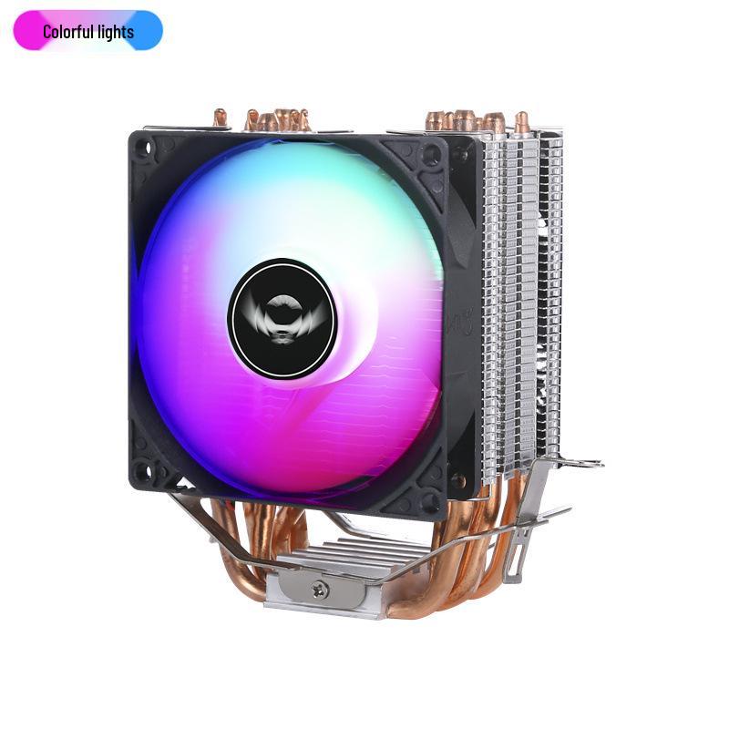 6 Copper Pipe CPU Cooler: Silent Tower Fan with 4 Heat Pipes for Desktop, Compatible with X79/x99 Motherboards