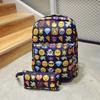 Kid Backpack Emoticons Smiling Face Emoticons Travel Cute Canvas School Backpack
