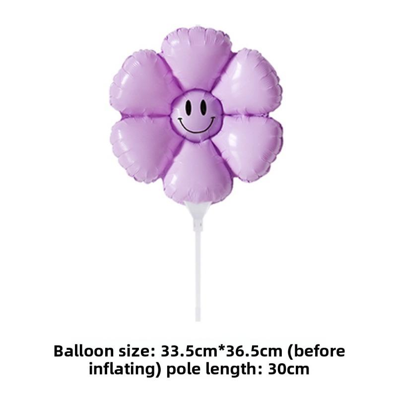 Flower Balloons, Daisies, Sunflowers, Smiling Face Balloons, Ground Promotion, Setting Up Stalls, Holding Balloons, Birthday Decorations, Photo Props