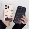 Phone Case for iPhone 16 15 14 13 12 11 Pro Max XS XR X Plus 12 13 Mini Cover Landscape Mountain Cloud Silicon Shockproof Cover