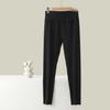 Women's High-Waisted Warm Slimming Pants - Brushed, Thickened, Stretchy, Plus Size, Cropped, Solid Color for Autumn/Winter