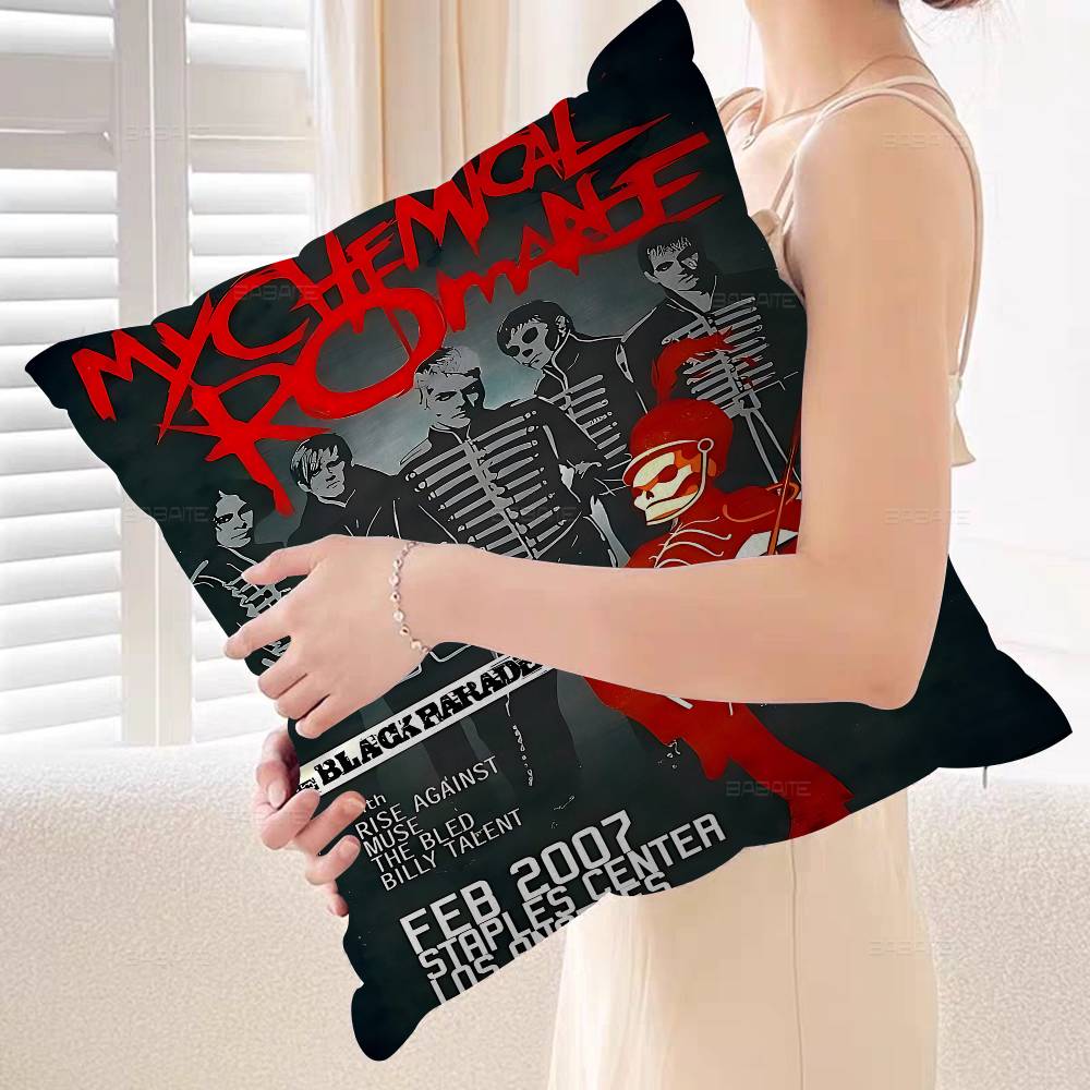 Popular Rock Band My C-Chemical Romance Pillow Gift Home Office Decoration Pillow Bedroom Sofa Car Cushion Coverpillow Case