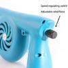 Electric BBQ Fan Air Blower DC12.6V Camping Cooking Stove Bellows +2x Batteries