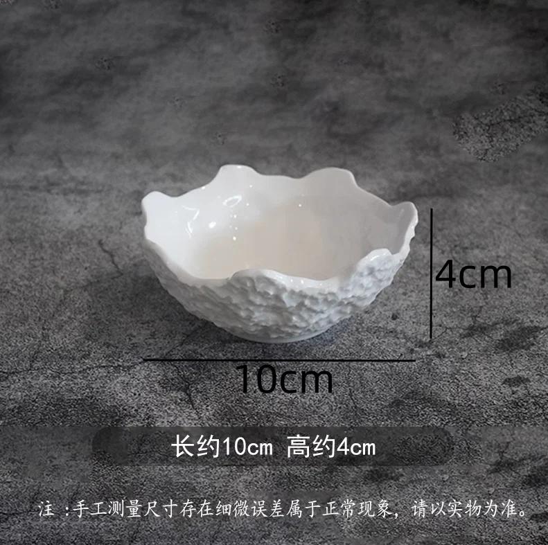 

Белая керамическая обеденная тарелка Тарелка для супа Кружевная миска Фруктовые тарелки Салатницы Десертницы Миска для лапши Тарелки для сашими Поднос для закусок