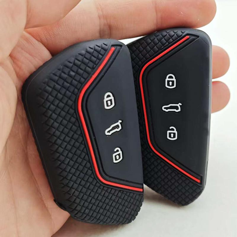 For VW Golf 8 Mk8 GTI GTD R ID3 ID4 2020 Decoration Silicone Car Key Case Cover Trim Car Key Accessories