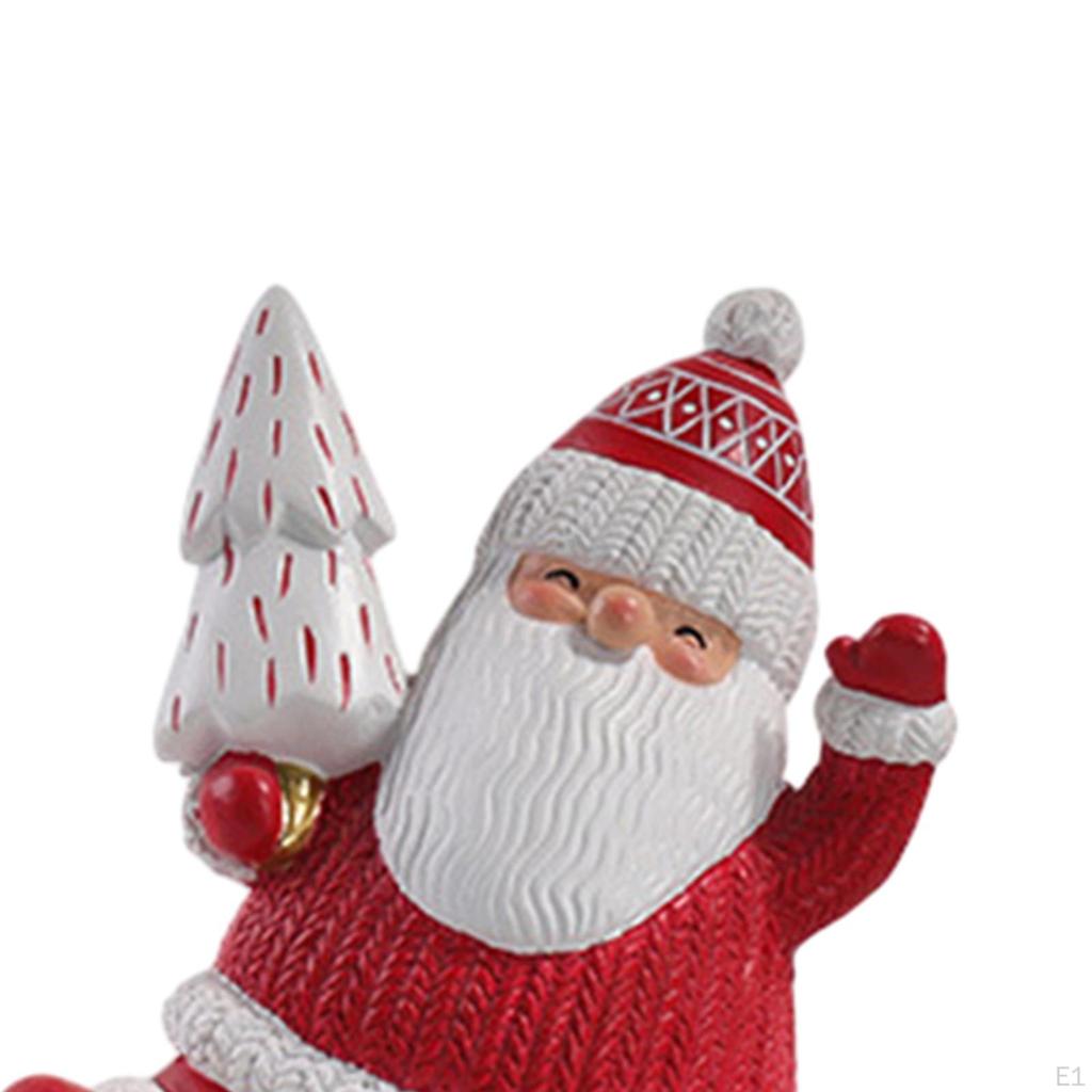 Christmas Desktop Ornament Resin Figurines Miniatures Decoration for Home