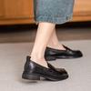 Dress Shoes Women Loafers Sheepskin Real Leather Low Heels Formal Business Suit Ladies 2025 Flats Shoes Spring Autumn Handmade