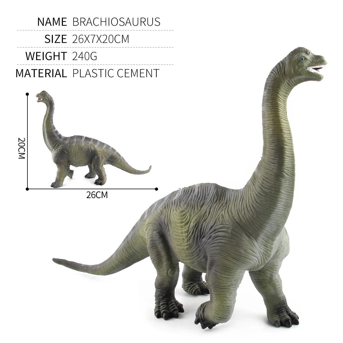 

English Brachiosaurus Long-Necked Dragon Hollow Plastic Doll Static Dinosaur Figure Model Toy