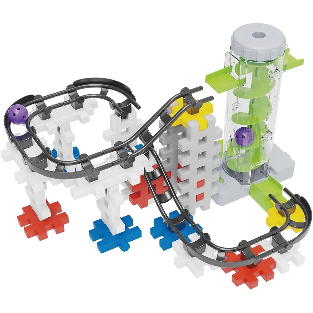 Gakken New Block Rolling Queue Spiral Tower Set for Ages 4 and Up 83747