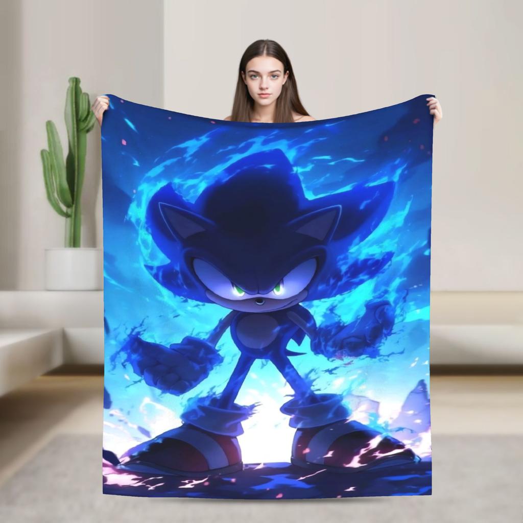 Sonices the H-Hedgehogs Blanket Soft Funny Plush Throw Blanket For Kids Adult Couch Chair Flannel Bedspread Bed Cover