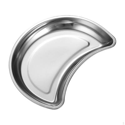 Metall Serviertablett, Mondform Platte Käsebrett Dessert Snack Tablett Küchenarbeitsplatte für Gemüse,