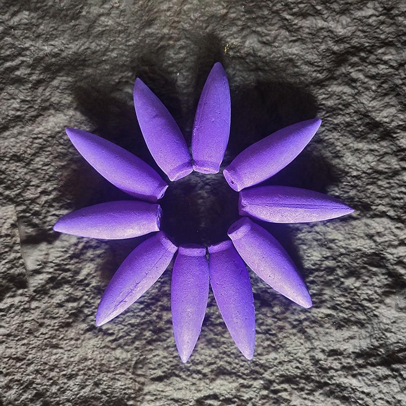 10pcs 30 Minutes Plus Natural Backflow Tower Incense Cones Lavender Jasmine Cone Incense Living Room Purified Air Home Fragrance