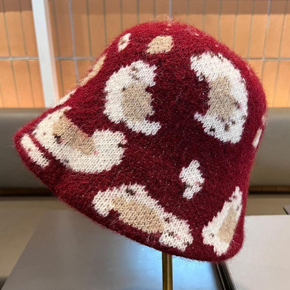 Autumn and winter new knitted fisherman hat fashionable versatile warm washbasin hat spot