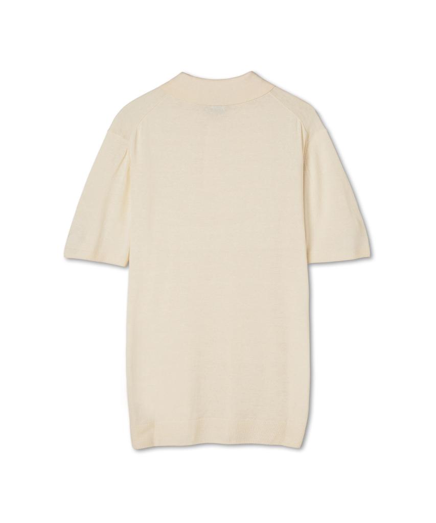 MAN ON THE BOON Polo Knit T-Shirt Ivory