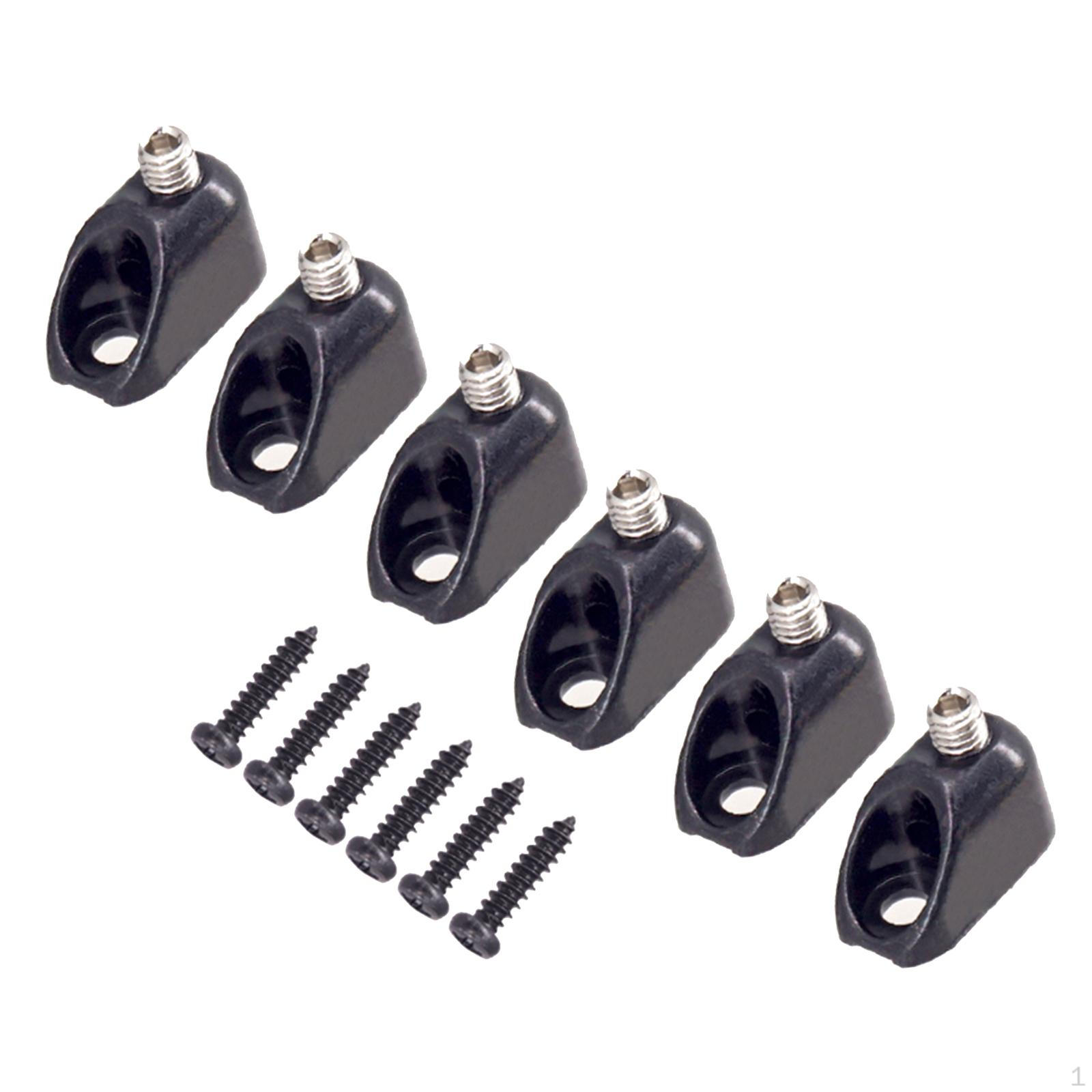 

Набор из 6 гитарных гаек для замены чёрный