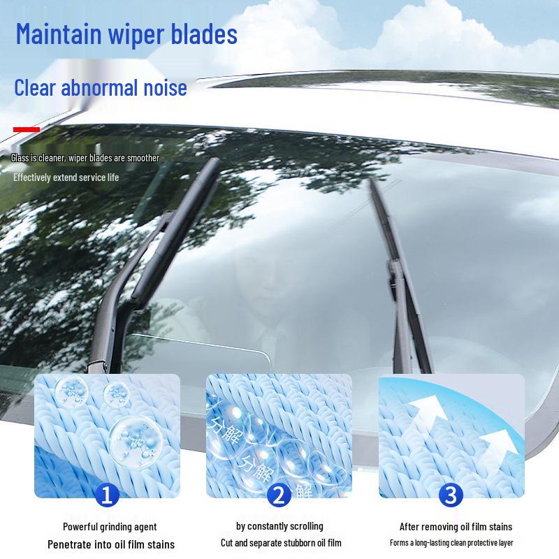 Powerful Windshield Oil Film Remover and Rainproof Foam Cleaner