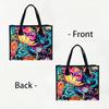 Colorful Floral Large Tote Bag Casual Shoulder Handbag for Daily Shopping Travel Use