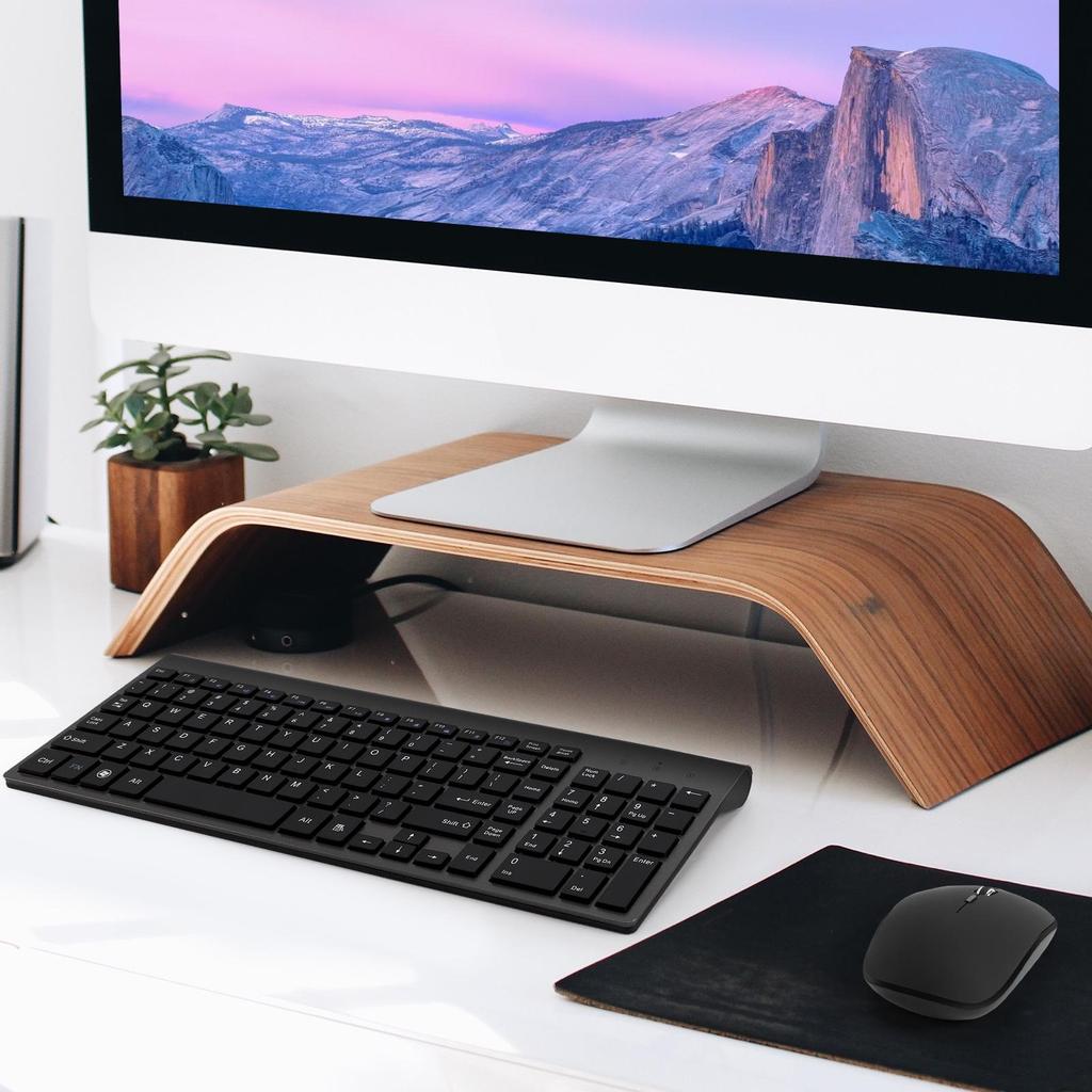 Ultra tenká tichá ergonomická bezdrôtová súprava klávesnice a myši so nožnicovým spínačom a numerickou klávesnicou