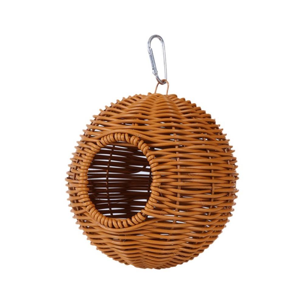 Bequemes gewebtes Vogelnest Atmungsaktives hängendes Hängemattenbett Vogelzucht Haus Vogelkäfig