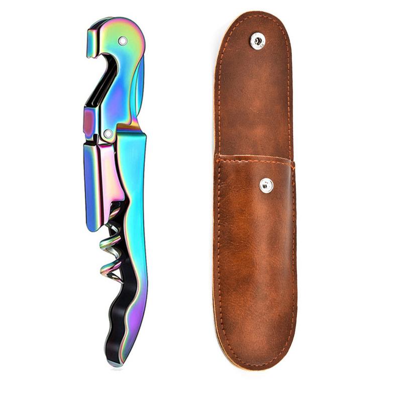 Stainless Steel Wine Opener,Double Hinge Corkscrew Professional Waiter Beer Bottle Opener for Restaurant Waiters or Bartenders