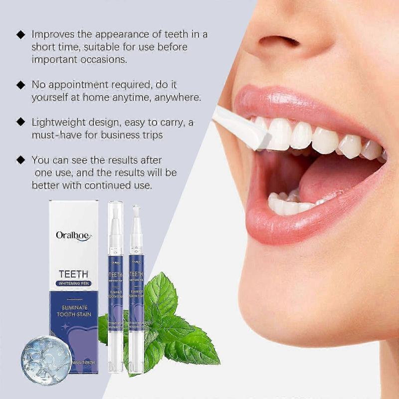 Dental Care Pen for Sensitive Teeth - Brighten, Freshen Breath, Remove Surface Stains, Portable 6ml, Gentle & Easy to Use