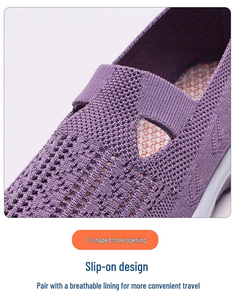 Damen Übergröße Atmungsaktive Sommer Stoffschuhe - Bequeme Leichte Freizeitschuhe für Mittleren Alters und Ältere.