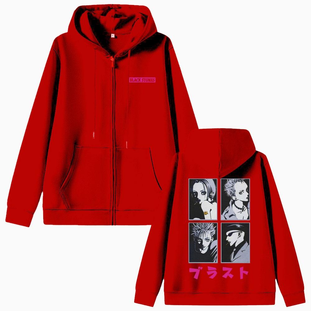 

Японское Аниме Толстовка на Молнии Черный Камень Мужская и Женская Манга Ретро Очень Большая Куртка на Молнии Мужская и Женская Спортивная Одежда на Молнии XXXL