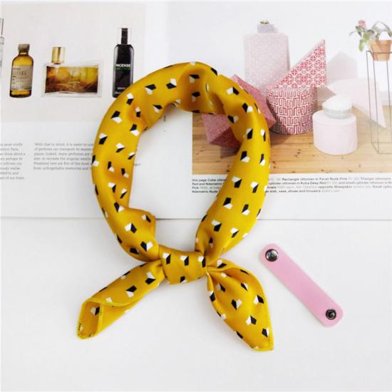 Cotton And Linen Small Square Scarf Silk Scarf Women'S Spring And Autumn New Style Artistic And Versatile Fashionable Temperament Headband Scarf