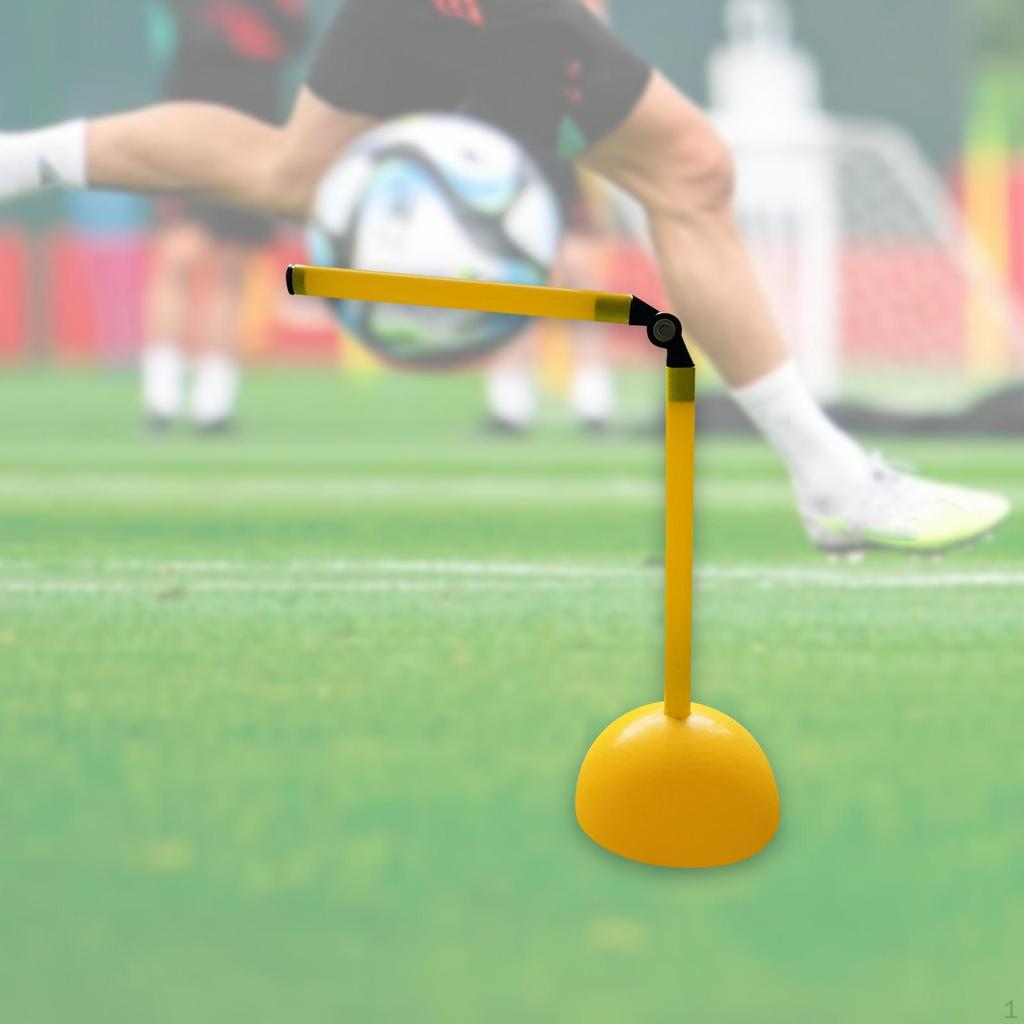 Football Agility Training Poles Foldable Barrier Marking Pole Obstacle Soccer Set for