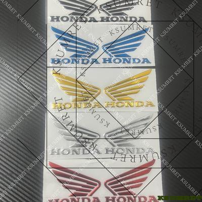 For 3D Wing Sticker Motorcycle Tank Logo Emblem Decal
