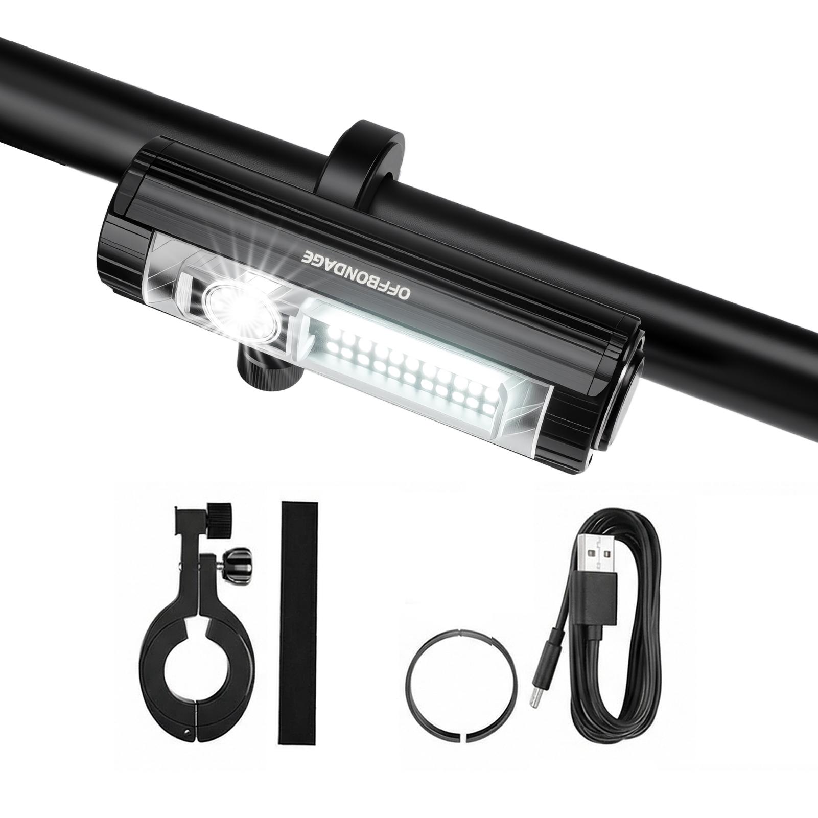 

OFFBONDAGE 1700 лм Велосипедный фонарь Передний фонарь для велосипеда Лампа для МТБ Водонепроницаемый USB Цифровой дисплей Велосипедный фонарь Фонарик Ультралегкий