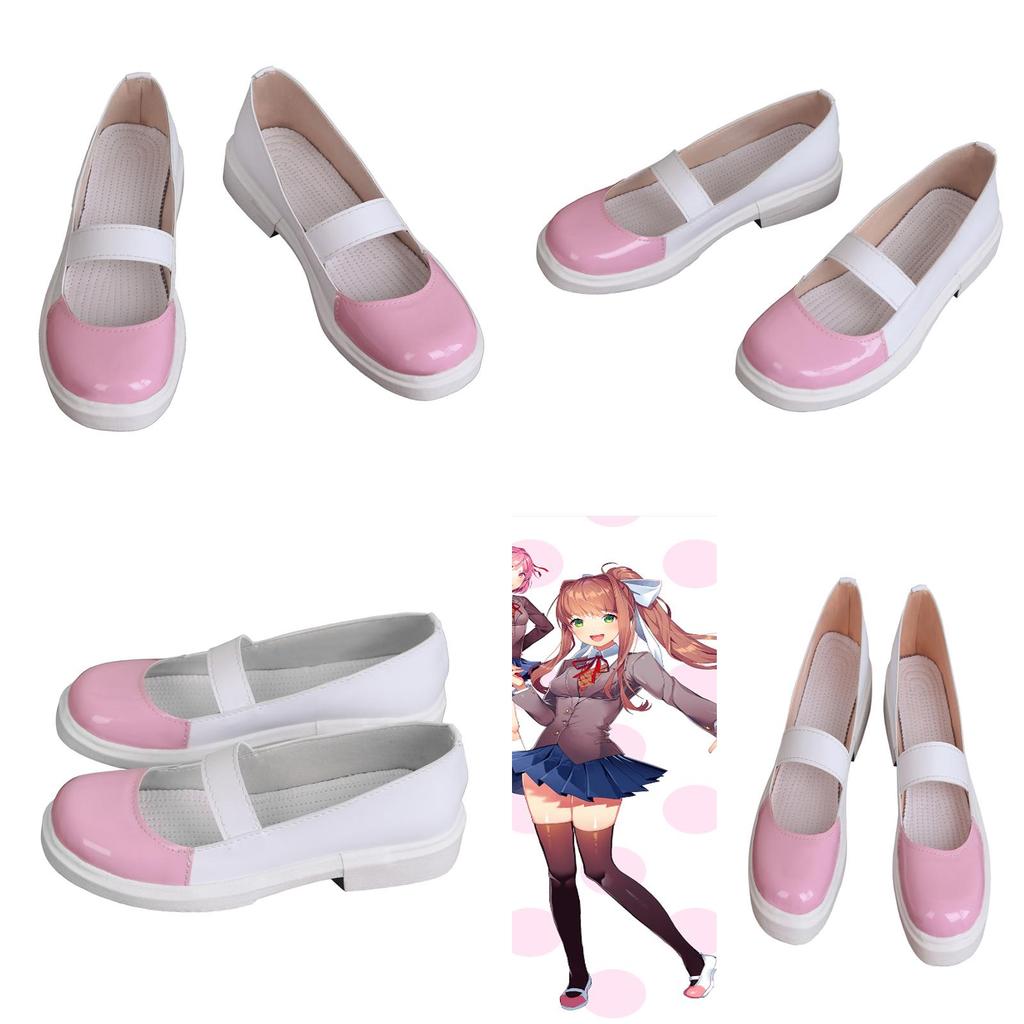 Hochwertige Doki Doki Literature Club Monika Cosplay-Schuhe für Damen