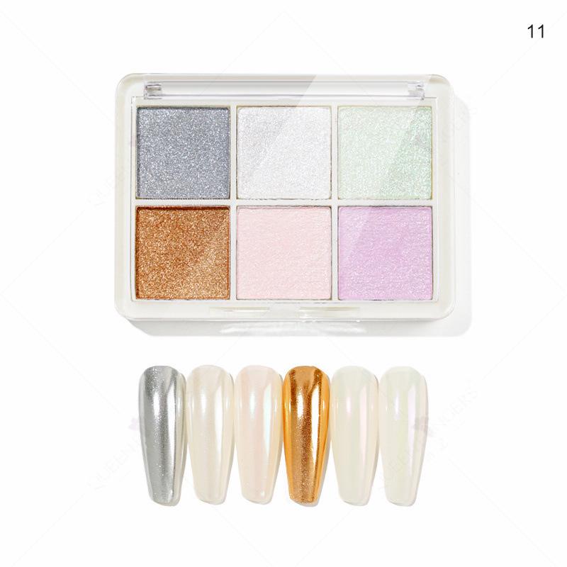Aurora Silver Chameleon Mirror Eyeshadow Glitter Powder