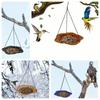Flower Bird Feeder Balanced Outdoor Bird Food Dispenser Hanging Bird Tray  Courtyard Use