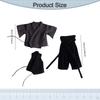 1/ Doll Costume for Figurine, Samurai Uniform, Miniature Clothes 15cm Male Dolls