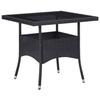 VidaXL Acacia Ensemble à Dîner de Jardin 5 pcs Salon de Jardin Mobilier de Salle à Manger d'Extérieur Arrière-cour Noir 3058324