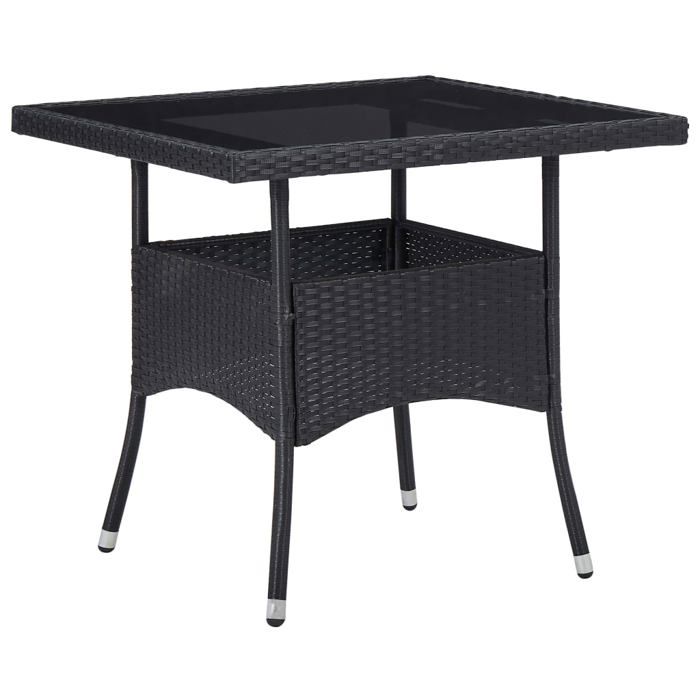 VidaXL Acacia Ensemble à Dîner de Jardin 5 pcs Salon de Jardin Mobilier de Salle à Manger d'Extérieur Arrière-cour Noir 3058324