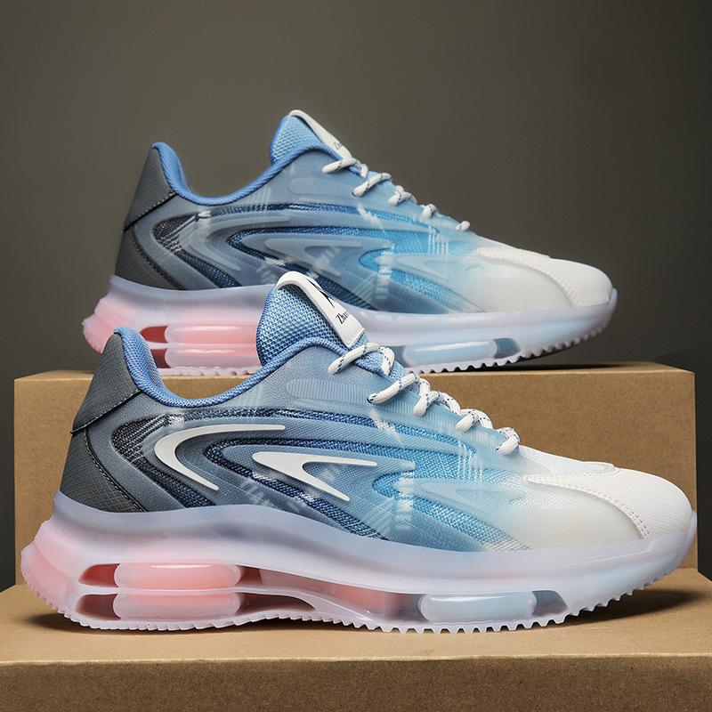 Мужская обувь весна-осень на воздушной подушке повседневная спортивная обувь мужская трендовая универсальная обувь мужская модная обувь для пап 39 синий