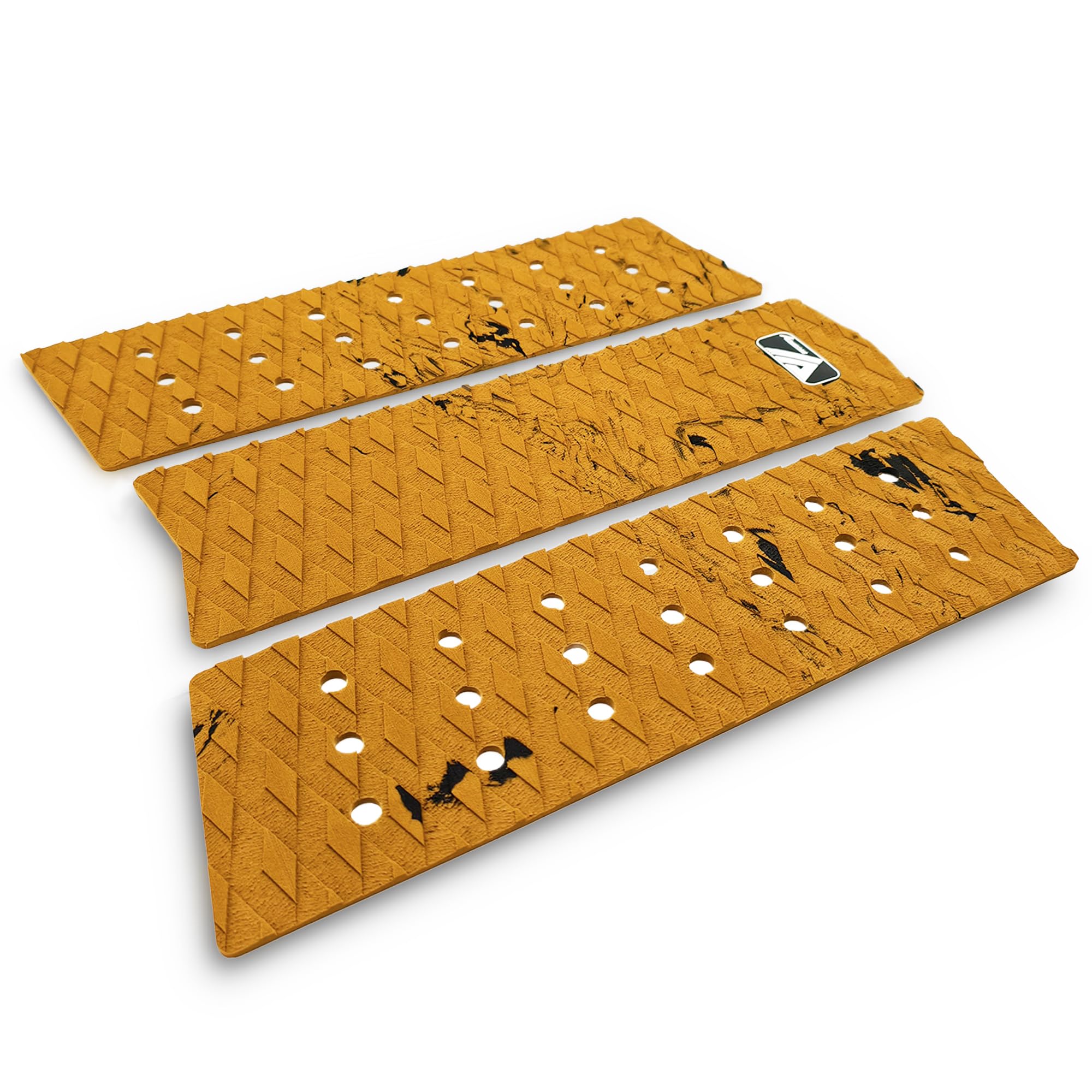 

3 Противоскользящих коврика для передней части деки для серфборда SUP для передней ноги, Черный (коричневый)