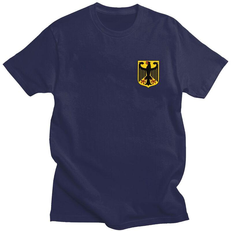Custom Male Coat Of Arms Of Germany T Shirt Short Sleeve Cotton Tshirt Tshirt Leisure German Flag Eagle Tee Slim Fit Clothing