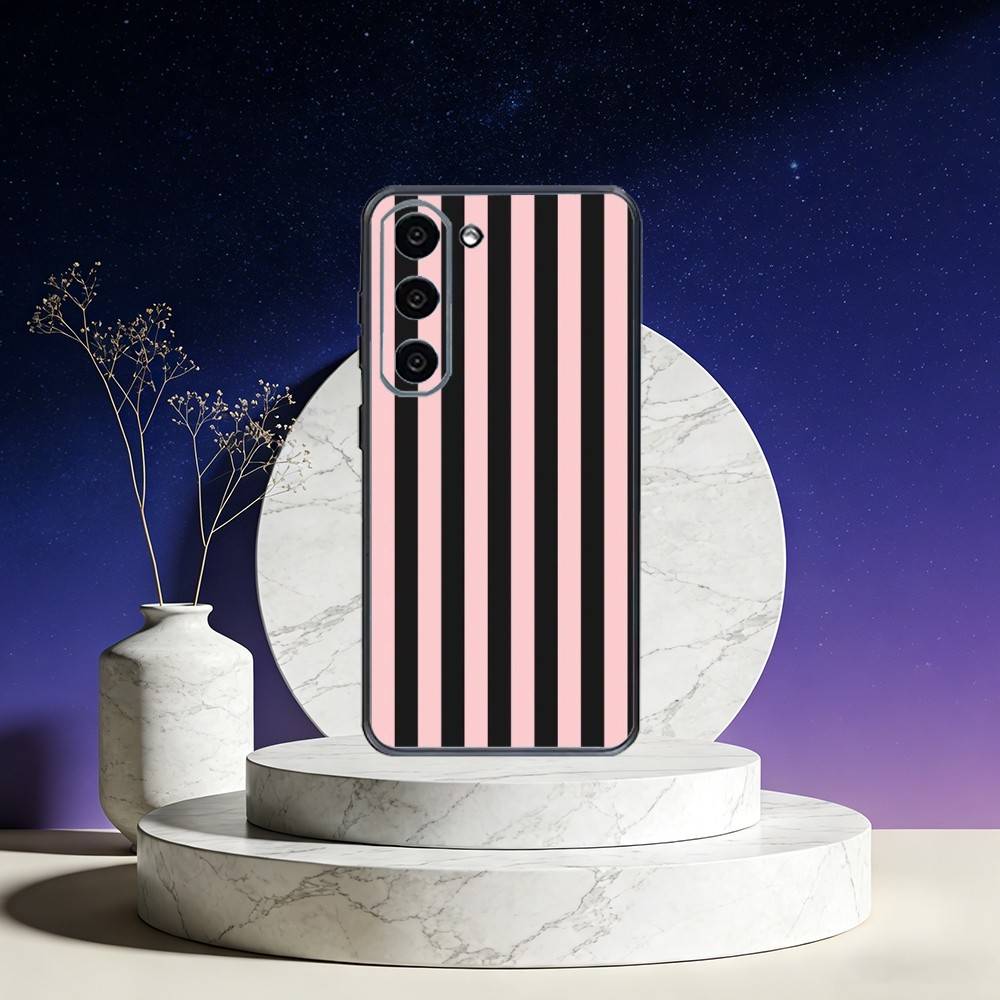 Stripe pattern Phone Case For Samsung Galaxy A73,A72,A71,A70,A53,A52,A51,Others Soft Black Cover