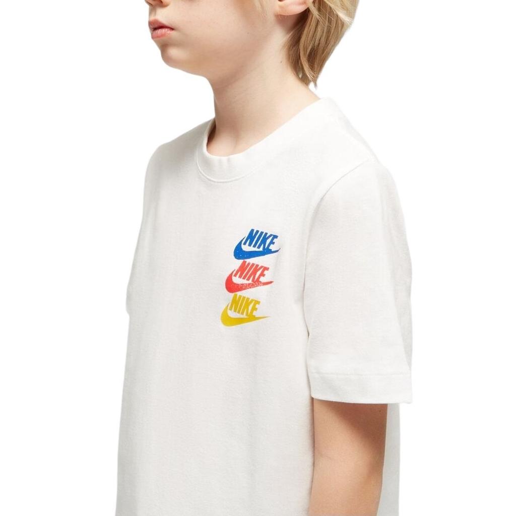 Nike T Shirt Sportswear Standard Issue White Kids' FJ5391-100