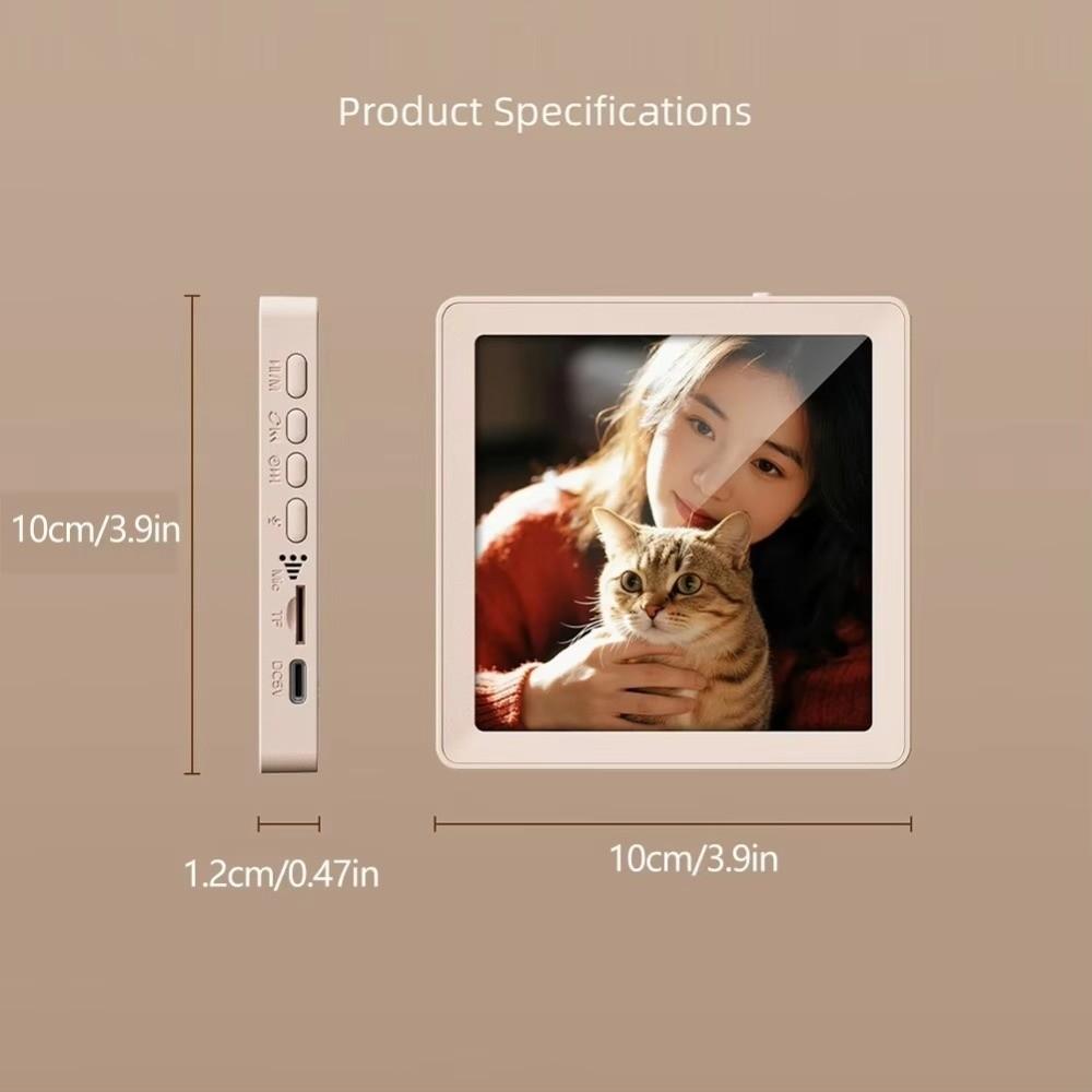 Fridge Magnet Electronic Photo Album Support Recording TF Card Magnetic Music Audio Gifts