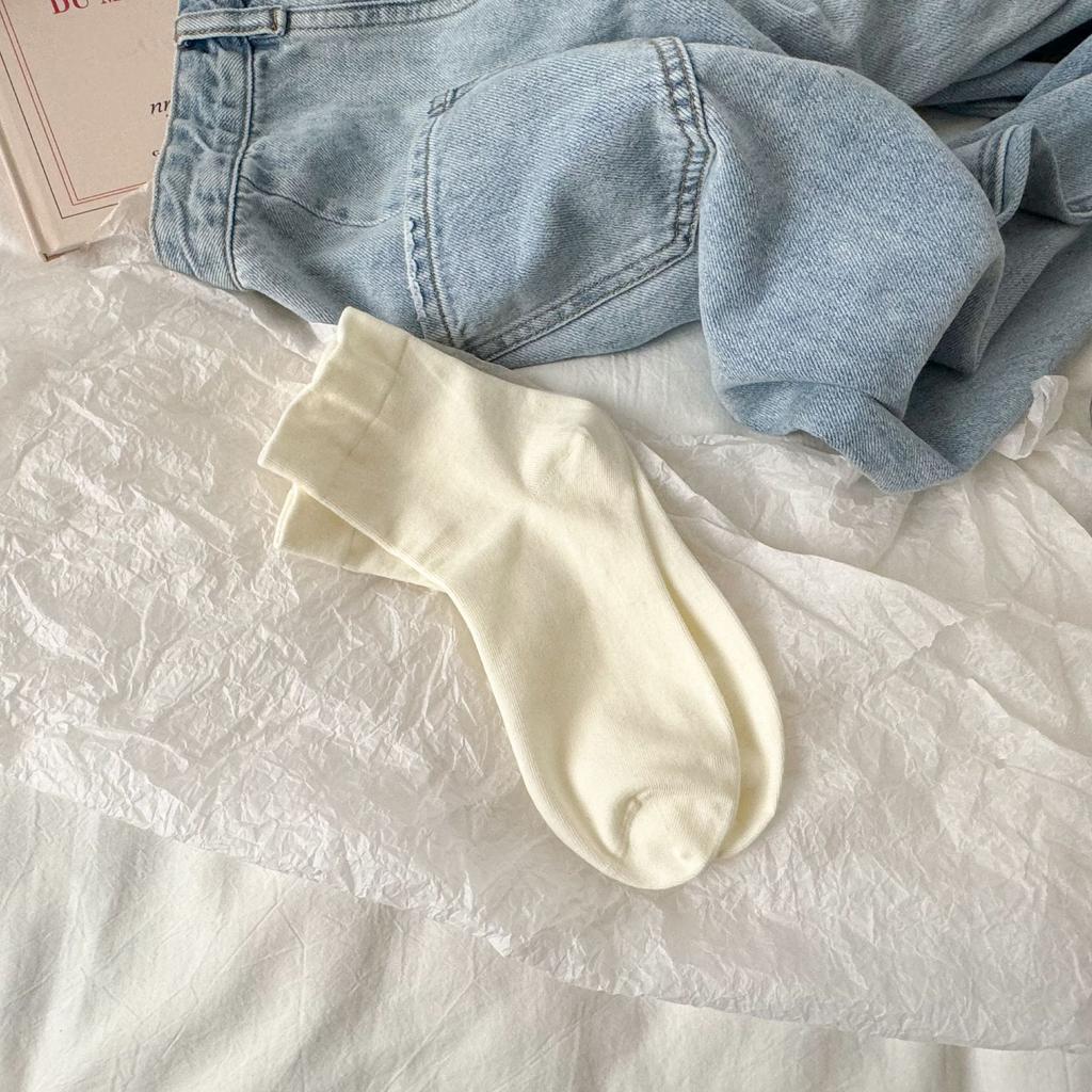 2024 Socks Medium Tube Thickened Retro Wind Wave Socks Average Size