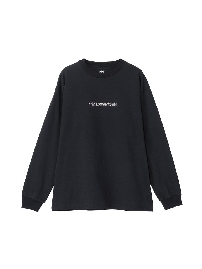 Helly Hansen L/S Embroidery Logo Tee, Black, XL